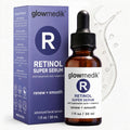 Glowmedik Retinol Super Serum bottle and packaging on a white background