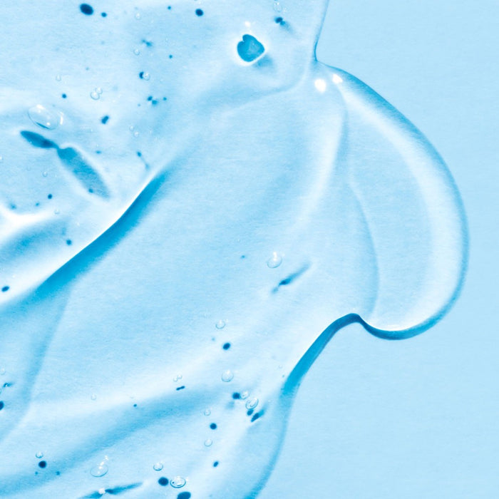 Close-up of blue textured surface with wavy patterns representing Hyaluronic Acid