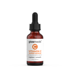 Glowmedik Vitamin C Super Serum bottle with dropper on a white background