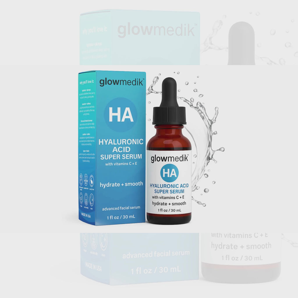 Glowmedik product video of Hyaluronic acid serum